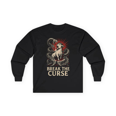 Break the Curse Roaring Lamb Christian Graphic Long Sleeve Tee - Ctrl Alt Believe
